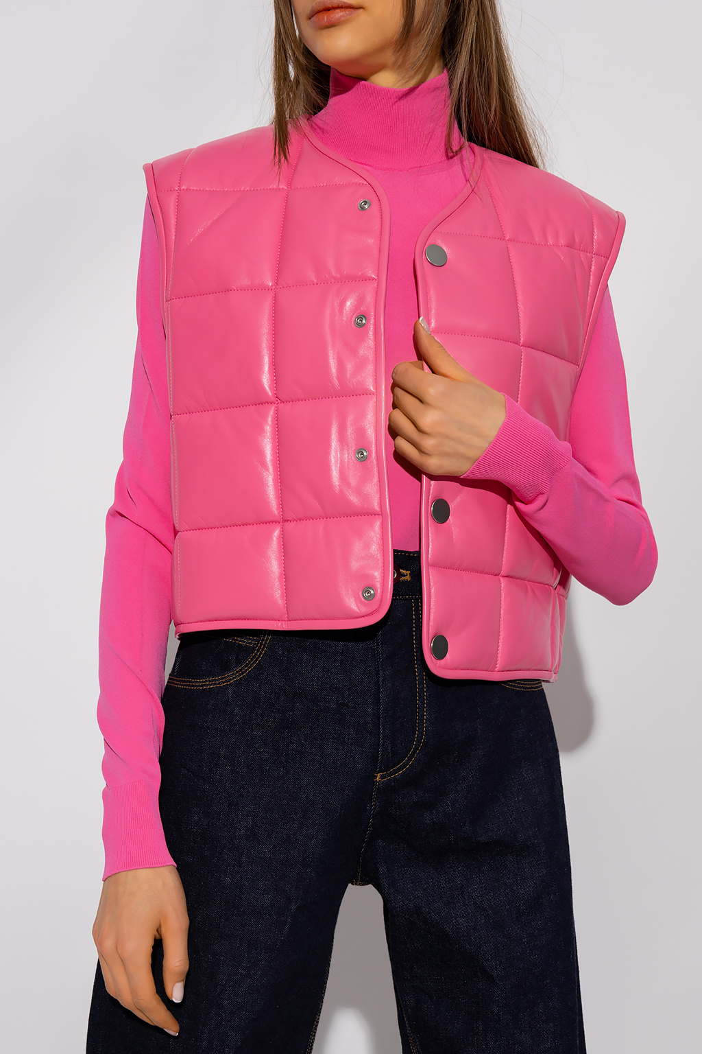 Pink 2024 leather vest